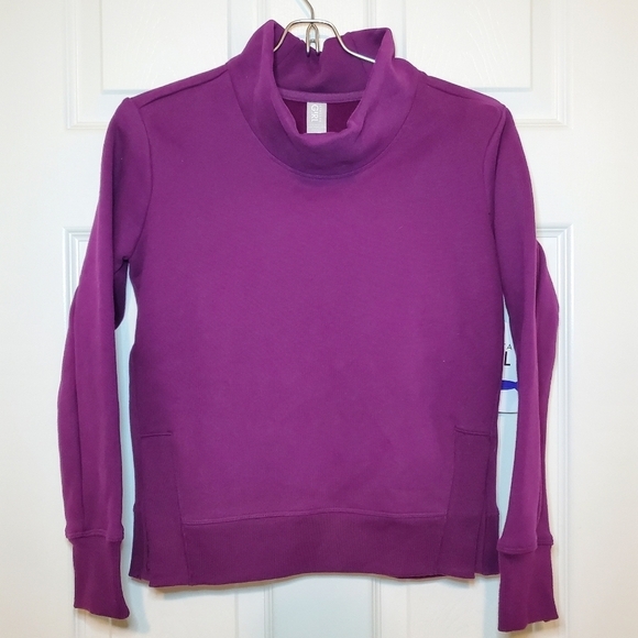 Athleta Other - ATHLETA GIRL “Inner Strength” Funnel Neck Sweatshirt Purple Sz 10